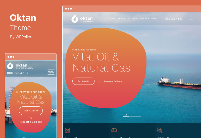 Oktan Theme - Oil and Gas Industry WordPress Theme