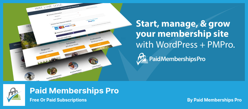 Paid Memberships Pro Plugin - Free or Paid Subscriptions