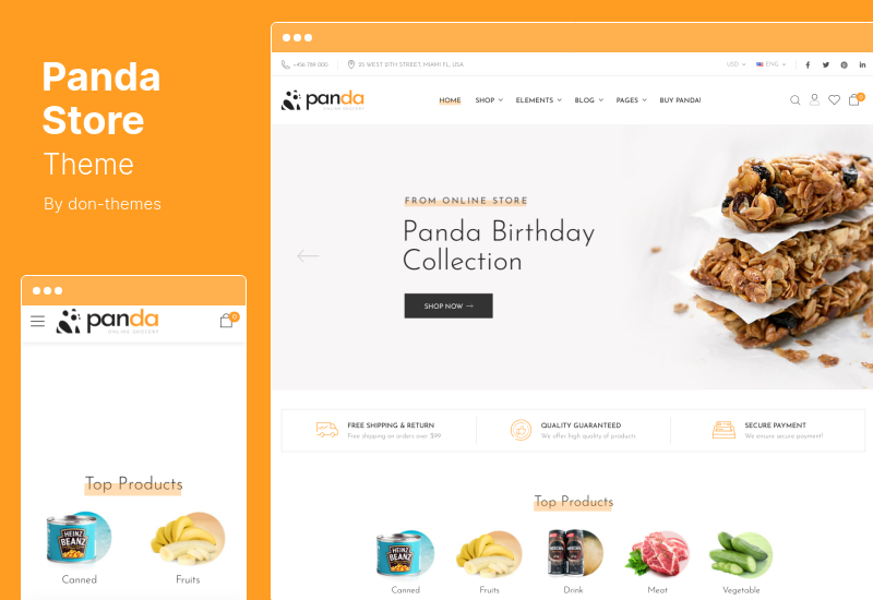 PandaStore Theme - Food & Grocery WooCommerce Theme