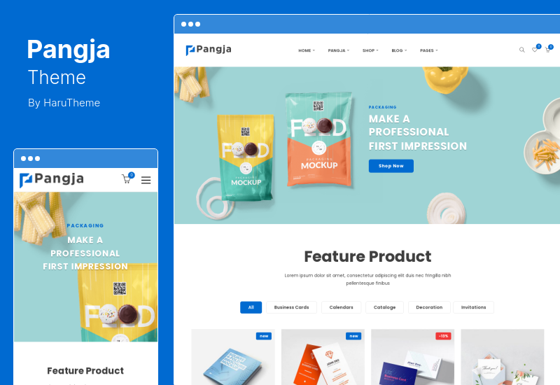 Pangja Theme - Print Shop WordPress theme