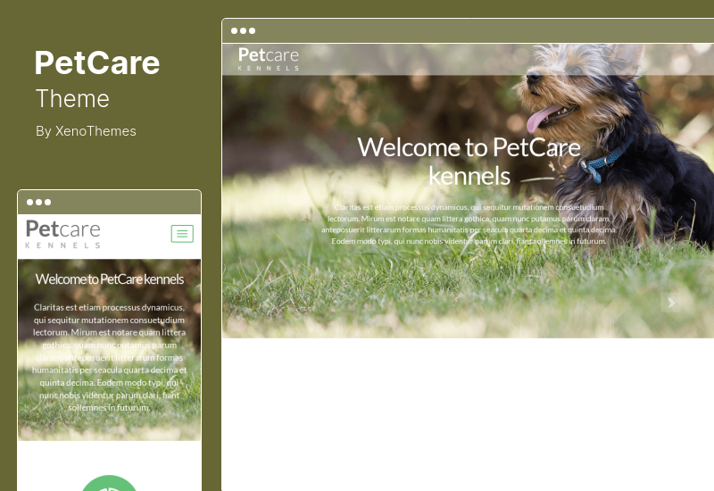 PetCare Theme - Dog Kennels WordPress Theme