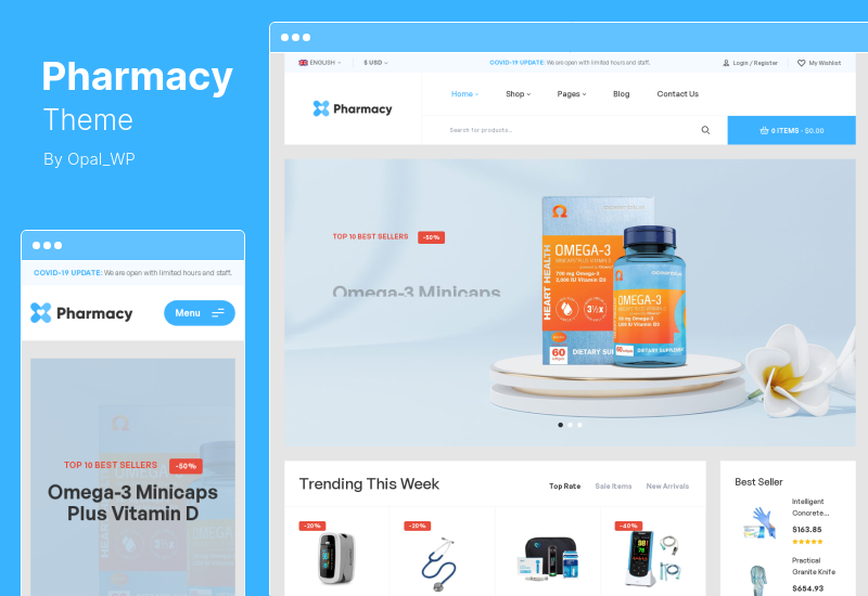 Pharmacy Theme - Pharmacy WooCommerce Theme