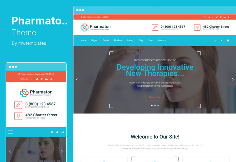 Pharmaton Theme - Medical and Pharmacy WordPress Theme