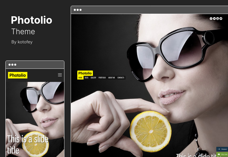 Photolio Theme - Photography WordPress Theme