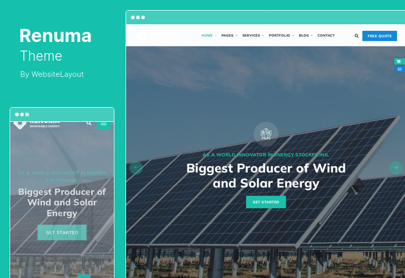 Renuma Theme - Wind & Solar Energy WordPress Theme