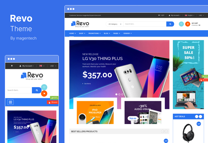 Revo Theme - Multipurpose Elementor WooCommerce Theme
