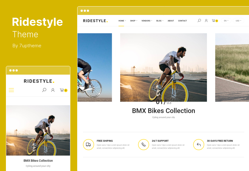 Ridestyle Theme - Bike Sport Store WooCommerce Theme