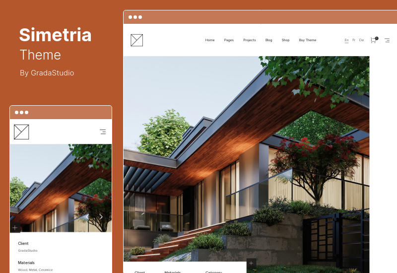 Simetria Theme - Architecture & Interior WordPress Theme