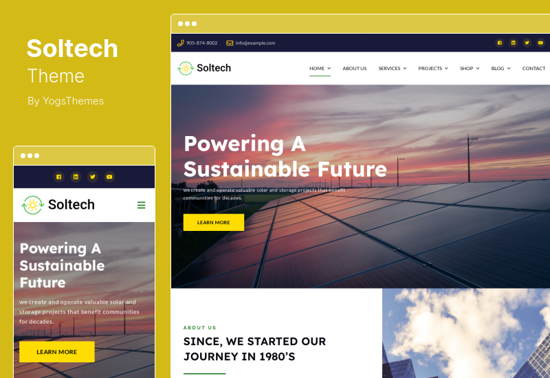 Soltech Theme - Solar Renewable Energy WordPress Theme