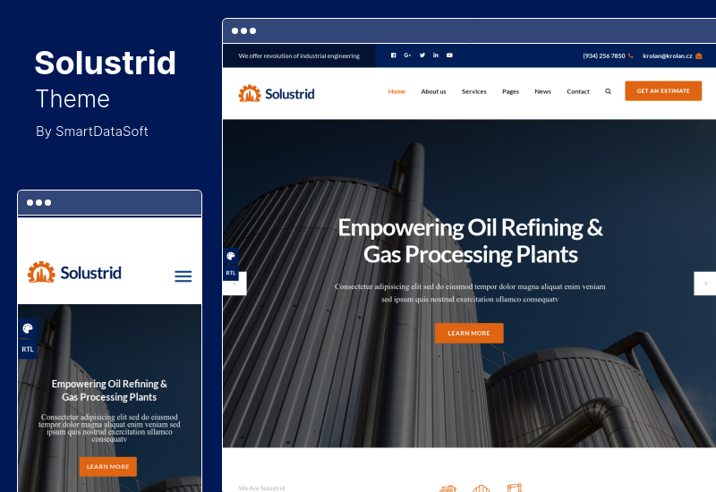 Solustrid Theme - Factory & Industrial Business WordPress Theme