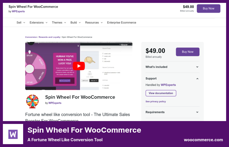 Spin Wheel For WooCommerce Plugin - A Fortune Wheel Like Conversion Tool