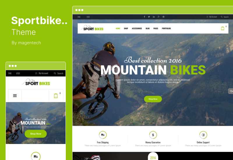 Sportbikes Theme - Sports and Fitness Store WooCommerce WordPress Theme