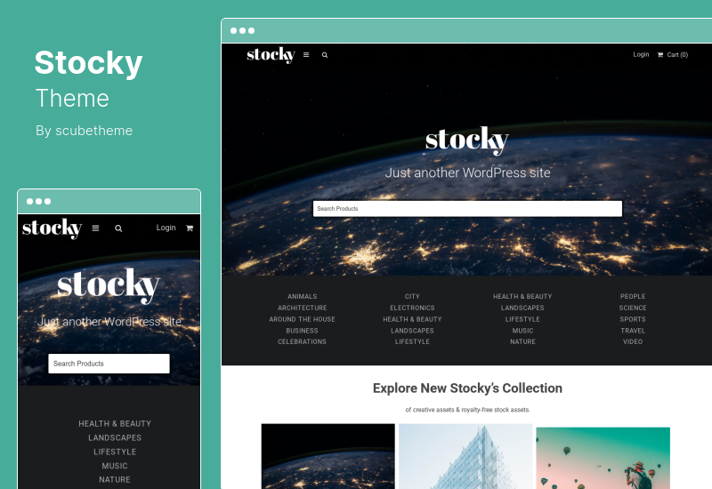 Stocky Theme - A Stock Photography Marketplace WordPress Theme