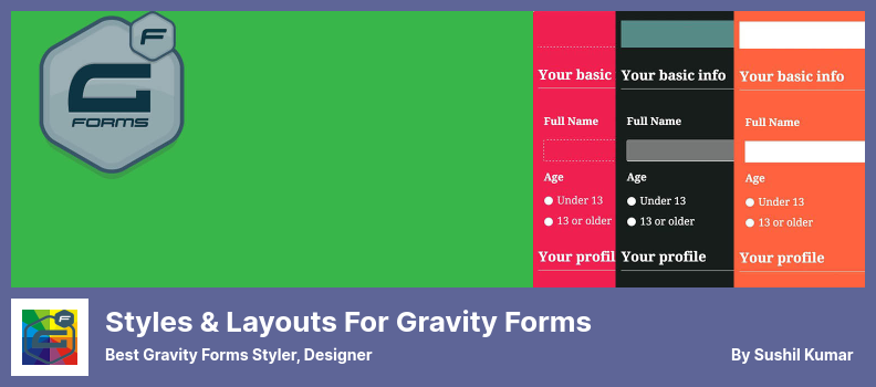 Styles & Layouts for Gravity Forms Plugin - Best Gravity Forms Styler, Designer