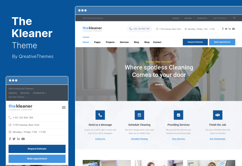 The Kleaner Theme - Industrial Cleaning Company WordPress Theme