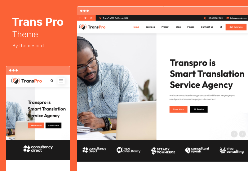 TransPro Theme - Translation Agency WordPress Theme