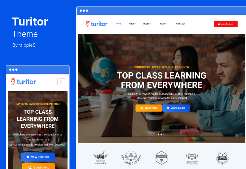 Turitor Theme - Education WordPress Theme