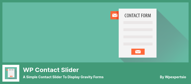 WP Contact Slider Plugin - a Simple Contact Slider to Display Gravity Forms