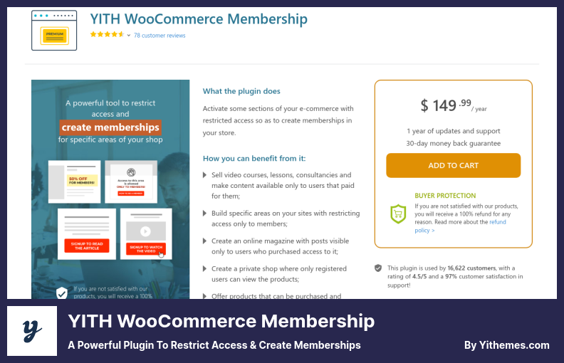 YITH WooCommerce Membership Plugin - A Powerful Plugin to Restrict Access & Create Memberships