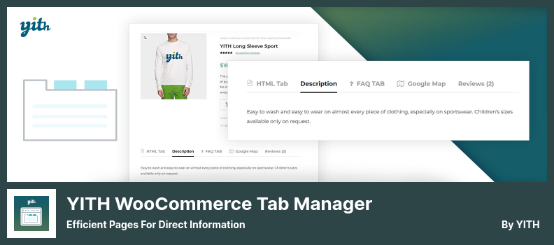 YITH WooCommerce Tab Manager Plugin - Efficient Pages for Direct Information