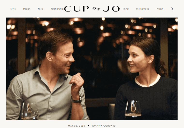 Cup Of Jo Daily Lifestyle Blog Examples