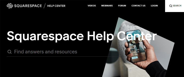 Customer Support in Squarespace