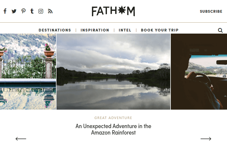 Fathom Travel Online Magazine