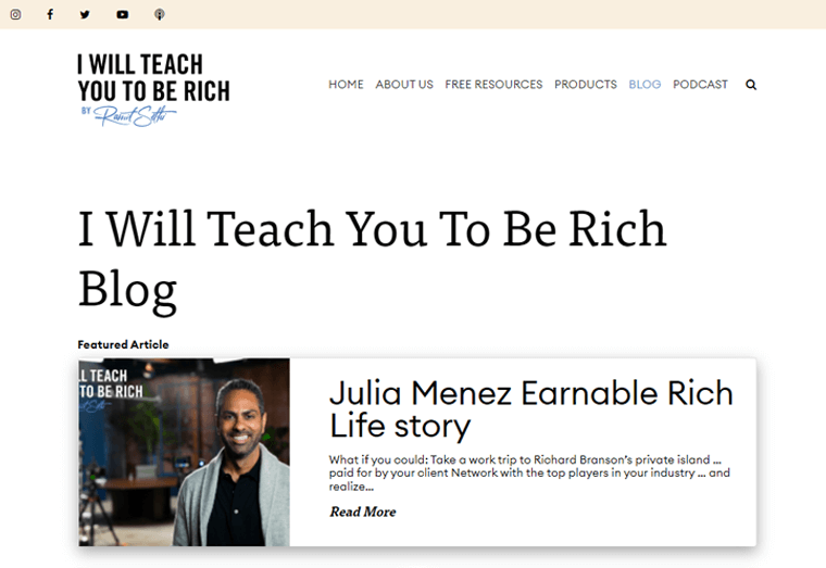 I Will Teach You How To Be Rich