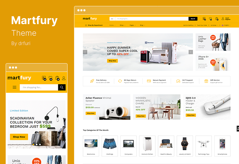 Martfury Theme - WooCommerce Marketplace WordPress Theme