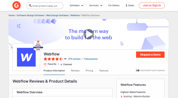 Ratings of Webflow