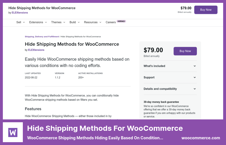 Hide Shipping Methods for WooCommerce Plugin - WooCommerce shipping methods Hiding easily based on conditions