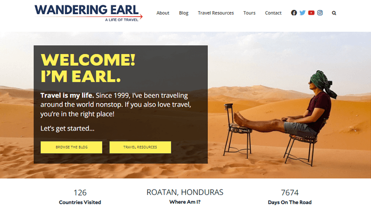 Wandering Earl Travel Resource Blog Website