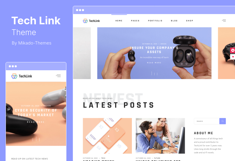 TechLink Theme - Technology and IT Solutions WordPress Theme