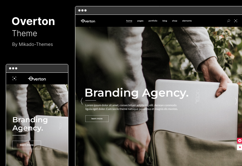 Overton Theme - Creative WordPress Theme for Agencies and Freelancers