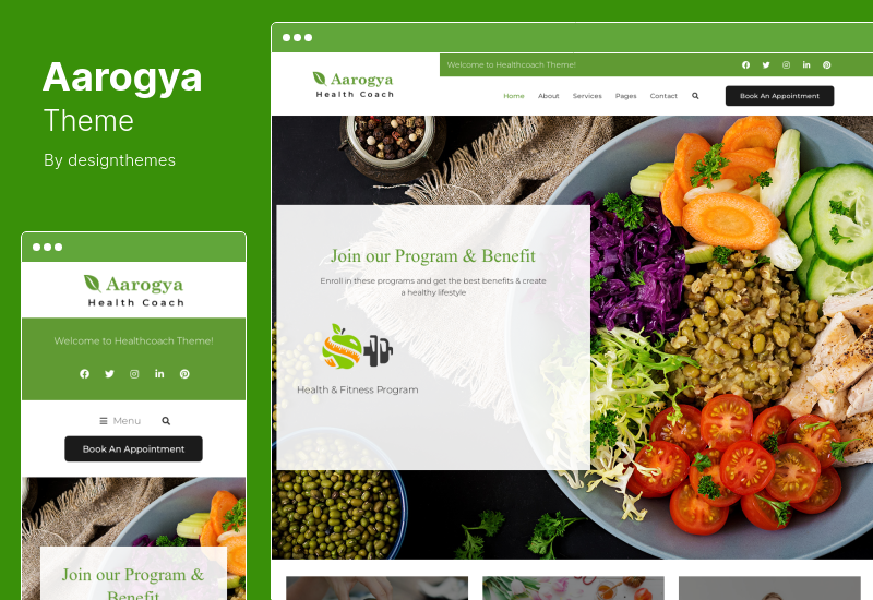 Aarogya Theme - Dietitian WordPress Theme