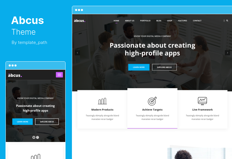 Abcus Theme - App & SaaS Startup WordPress Theme