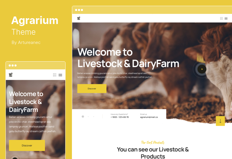 Agrarium Theme - Agriculture & Organic Farm WordPress Theme