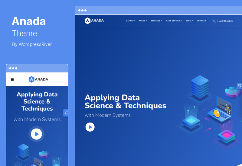 Anada Theme - Data Science & Analytics WordPress Theme