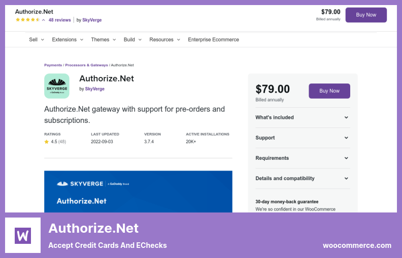 Authorize.Net Plugin - Accept Credit Cards and eChecks
