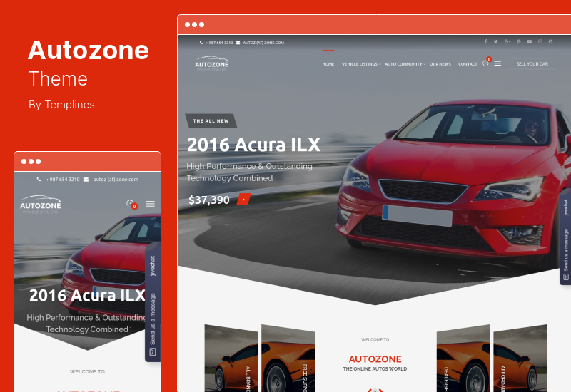 Autozone Theme - Auto Dealer & Car Rental WordPress Theme