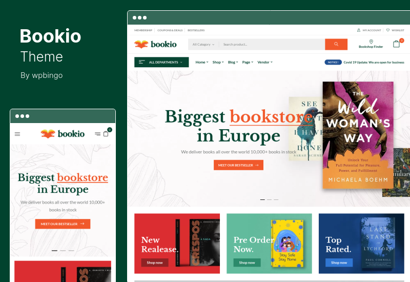 Bookio Theme - Book Store WooCommerce Theme
