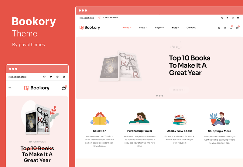 Bookory Theme - Book Store WooCommerce Theme