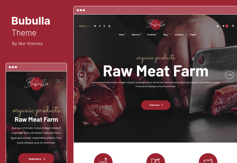 Bubulla Theme - Meat Farm & Seafood Store WordPress Theme