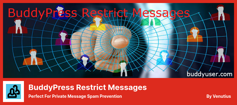 BuddyPress Restrict Messages Plugin - Perfect for Private Message Spam Prevention
