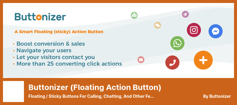 Buttonizer Plugin - Floating / Sticky Buttons for Calling, Chatting, and Other Features