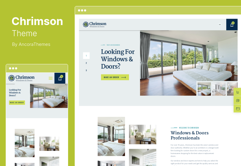 Chrimson Theme - Windows & Doors Services Store WordPress Theme