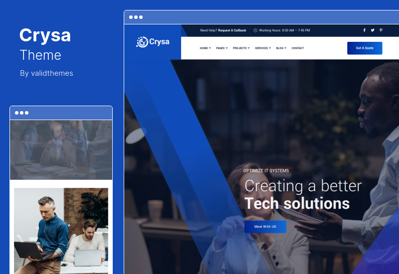 Crysa Theme - IT Solutions WordPress Theme