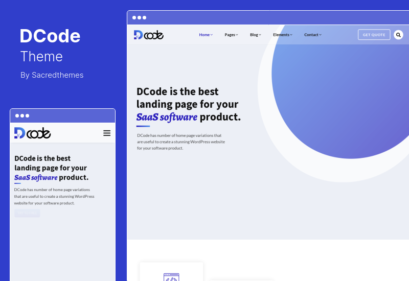 DCode Theme - SaaS Landing Page WordPress Theme