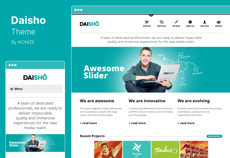 Daisho Theme - Flexible Portfolio WordPress Theme