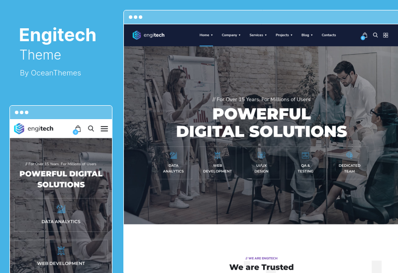 Engitech Theme - IT Solutions & Services WordPress Theme